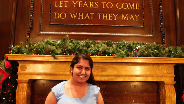 Rakhi Agrawal at Barnard College of Columbia University