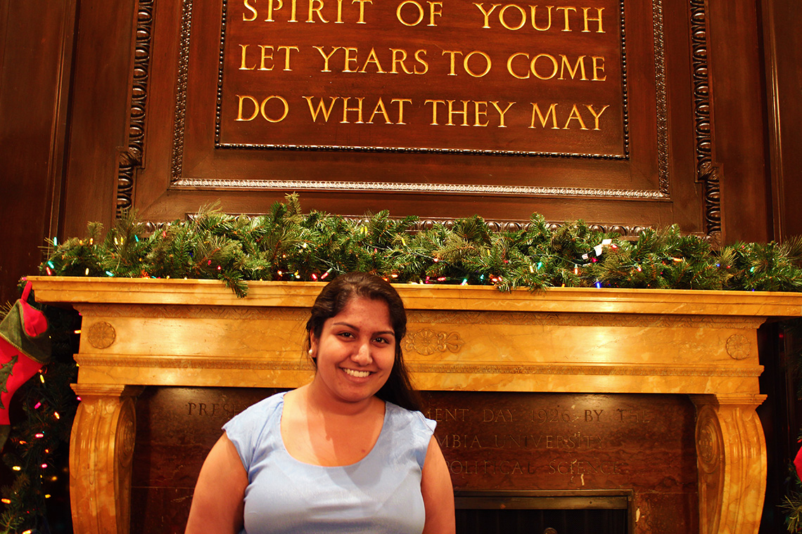 Rakhi Agrawal at Barnard College of Columbia University