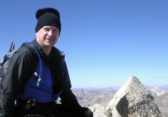 Mark Davis on a mountain