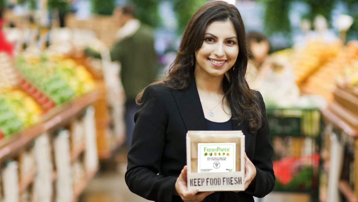 FreshPaper Inventor Kavita Shukla (2002) has been invited to participate in the 2016 Nobel Prize Dialogues in Sweden and speak about “The Future of Food” and her work on FreshPaper.