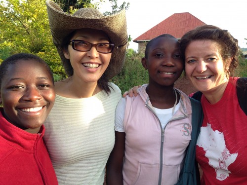 Kim and Carolyn in Uganda