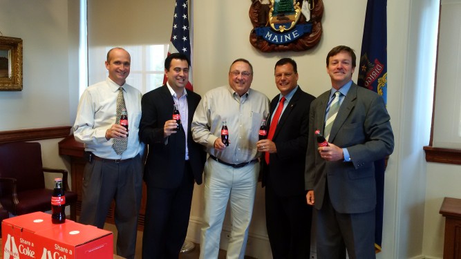 Maine - Cabinet Room Share-A-Coke Photo