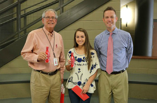 Coke Scholar Caleigh Propes and her Educator of Distinction
