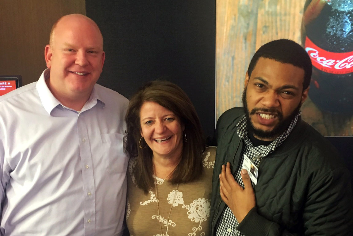 The West interview team: Ryan LaMonica (1997), Carolyn Norton (CCSF), and Dickie Comeaux (2008).