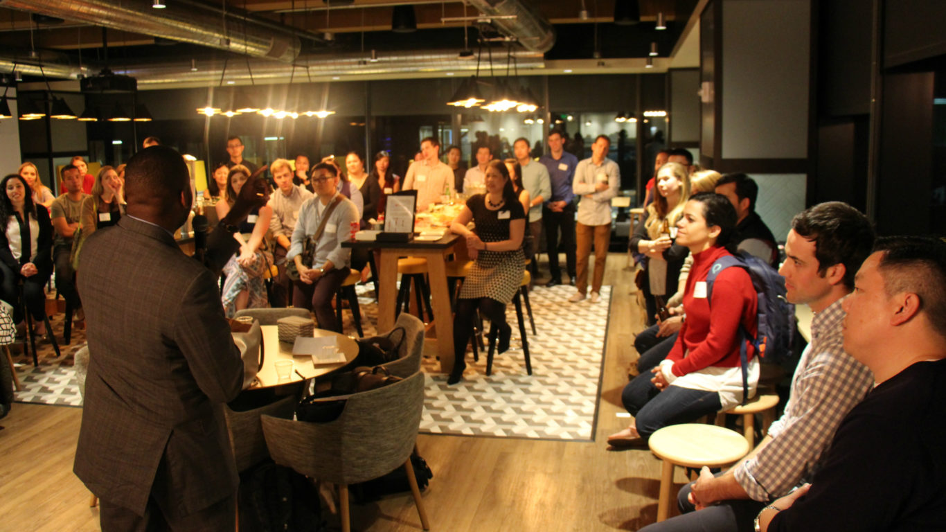 In San Francisco, we got a special treat - Stockton, CA, Mayor Michael Tubbs (2008) addressed the group, inspiring the room.