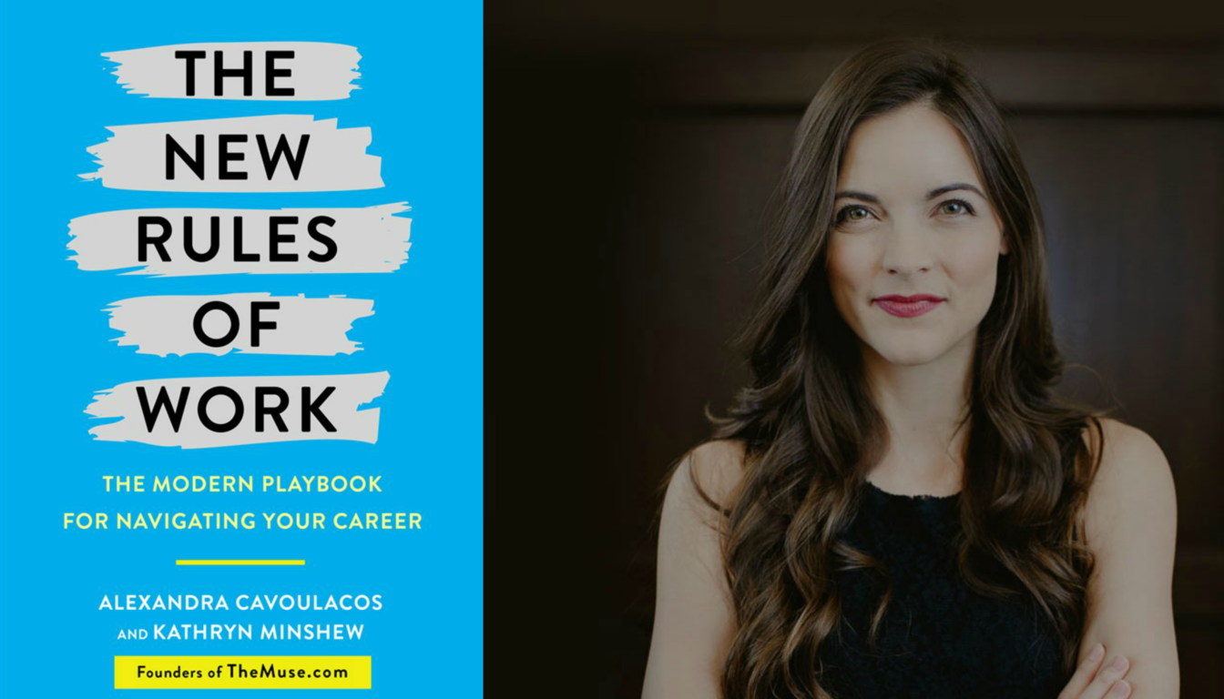 Kathryn Minshew (2004), CEO & Founder of The Muse, published a book, The New Rules of Work: The Modern Playbook for Navigating Your Career. 