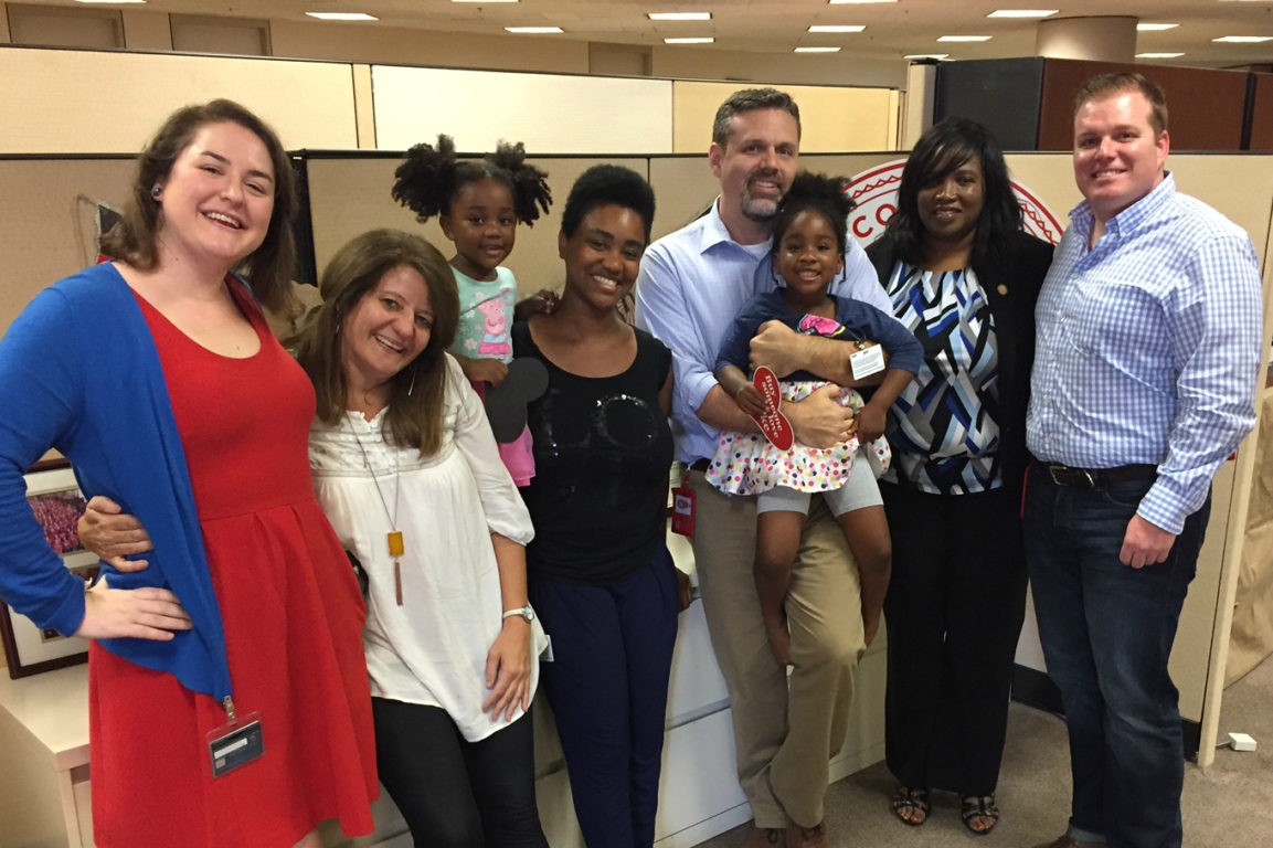 Jasmine Taiwo (2003) came by, too, and brought her daughters with her! The family just moved back to Atlanta after 8 years in South Korea.