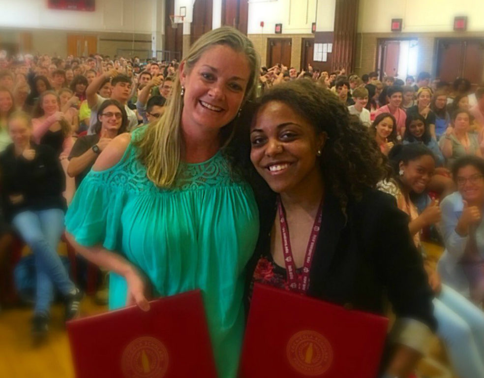 Educator of Distinction Merritt Robinson and Scholar Lydia Mason (2017) from duPont Manual High School in Louisville, KY.