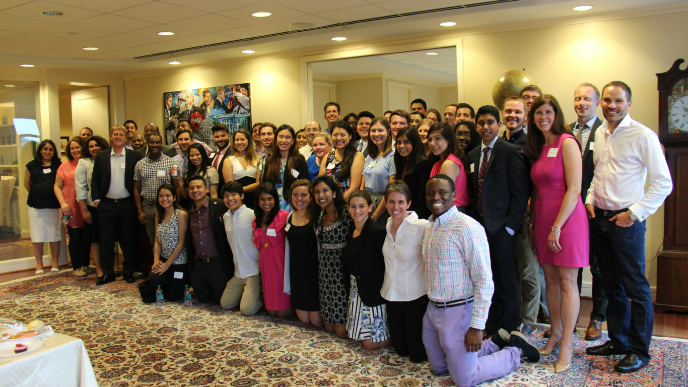 Over 75 Coke Scholars, alumni, and special guests joined us in Washington, DC, for a reception this month! Ken Harbaugh (1992), former CEO of Team Rubicon Global and Ohio Congressional Candidate, inspired the group with the call to “go chase dragons.”