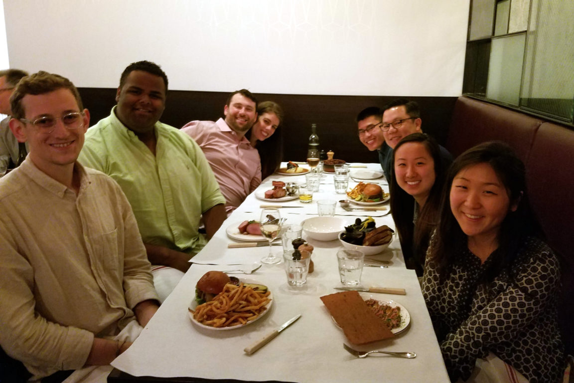 Our Alumni Advisory Board held their first #CokeScholarsDine events this month to give alumni an opportunity to connect over a fun meal. 5 Scholars joined the first meet up at Monsieur Benjamin in San Francisco on June 2, including Derrick Mar (2012), Kevin Chung (1990), Lucy Guo (2014), Justin Friend (2009), and Elliot Koss (2003). Big thanks to Derrick, Kevin, and Lucy for hosting!