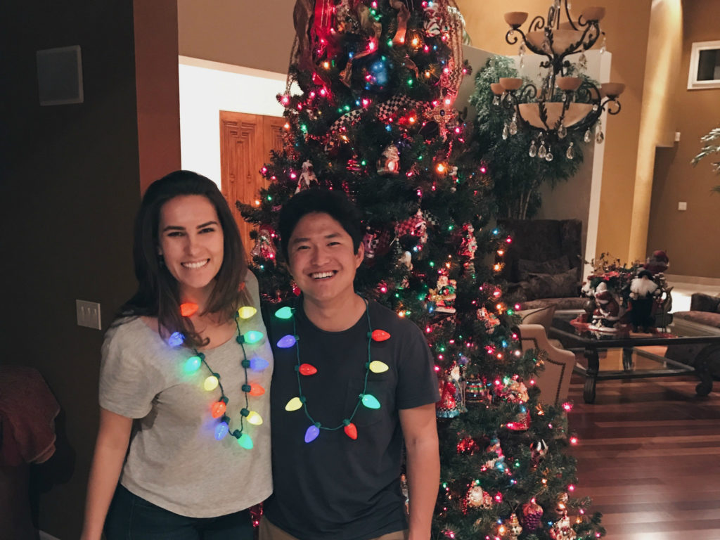 Sophia and Wylie Mao (2014) visited for a family dinner in Arizona as he was road tripping across America. 