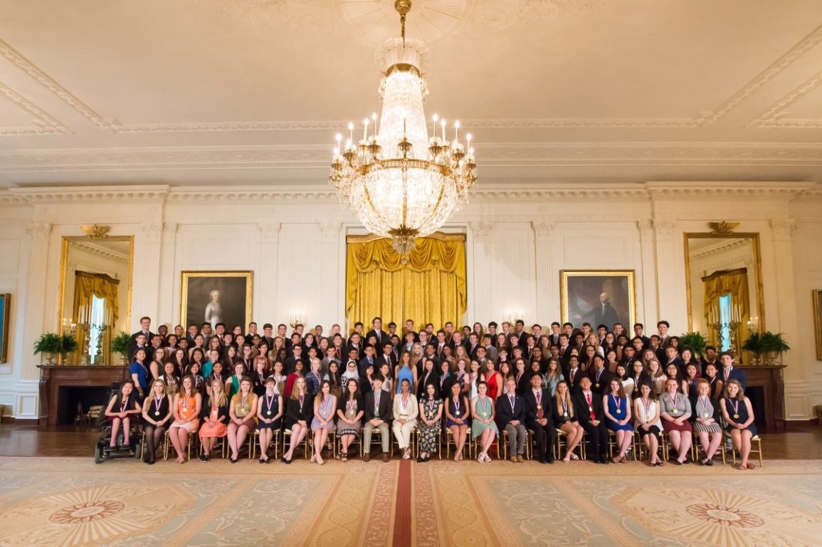 Several 2017 Coca-Cola Scholars were invited to attend the U.S. Presidential Scholars program this June in Washington, DC. The U.S. Presidential Scholar award is the top academic award high school seniors can achieve, and it is given to around 130 students from across the nation each year. Students went on a tour of the White House, met the First Lady, and attended a recognition program at the Kennedy Center.