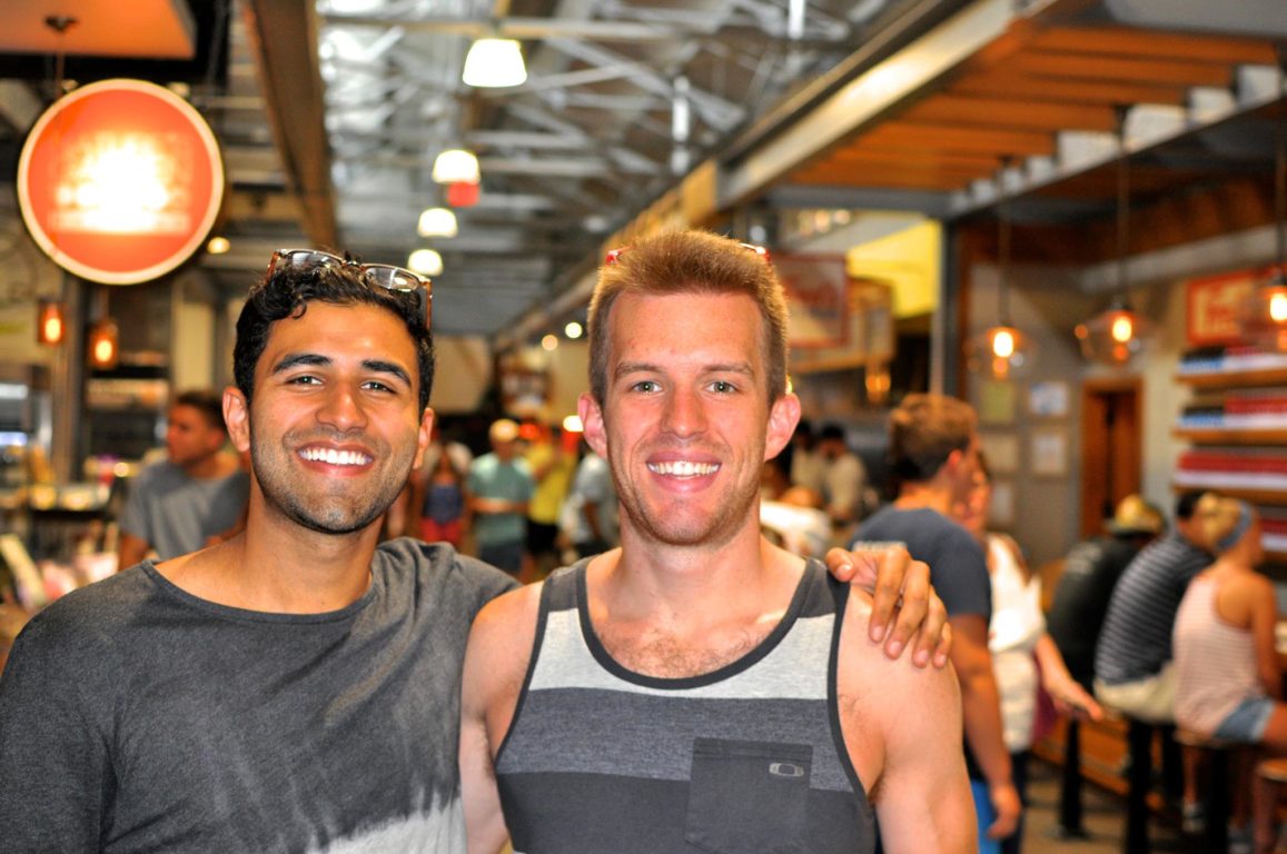 John Lowrey (2010) visited with Viren Rana (2010) at Krog Street Market in Atlanta...