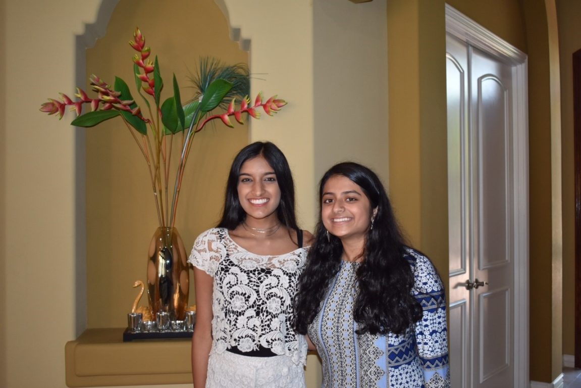 2017 Scholars Aakanksha Saxena and Meena Venkataramanan met up for lunch with their families at Aakanksha's home in Scottsdale, AZ. The two became friends shortly after they met at Scholars Weekend in April.