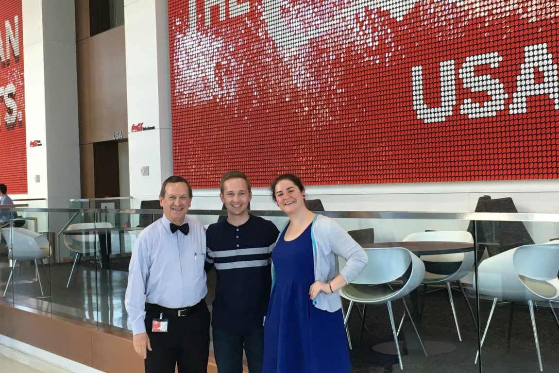 Brent Comstock (2013) came by the CCSF office for a visit.