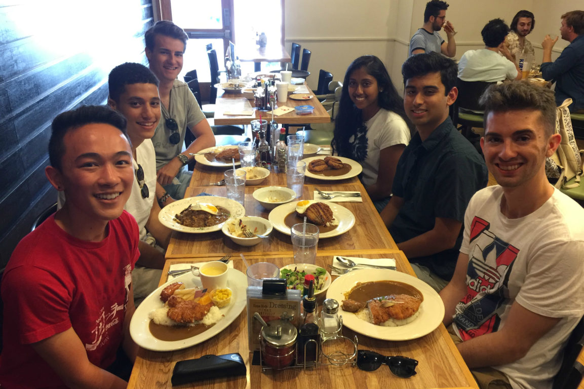 Seven 2017 Coca-Cola Scholars met up in Los Angeles to reconnect and share successes since they were last together for Scholars Weekend in April. Pictured (left to right) Justin Kawaguchi (2017), Ahmed Mohamed (2017), Dillon Hunter (2017), Mallika Jain (2017), Nihar Sheth (2017), and Sam Gorman (2017). 