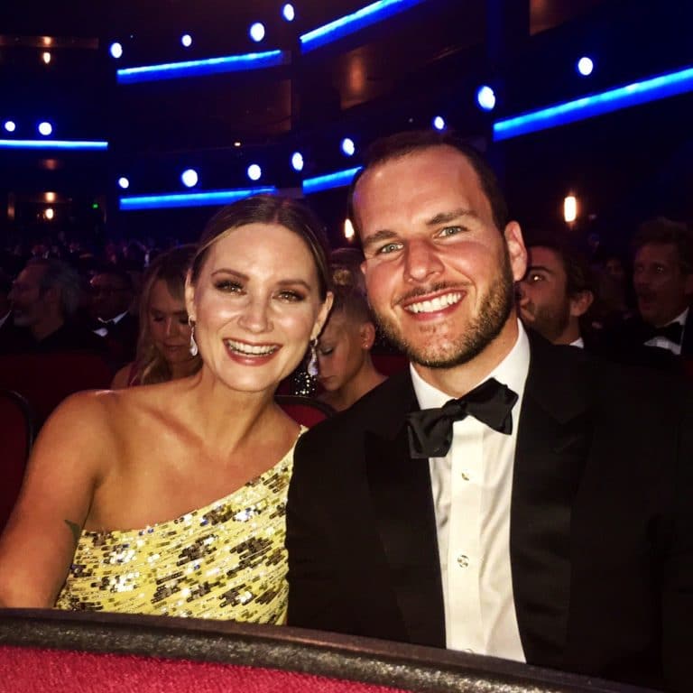 Jake Basden (2002), head of publicity for Big Machine Record Label, accompanied Jennifer Nettles of the band Sugarland to the Emmys.
