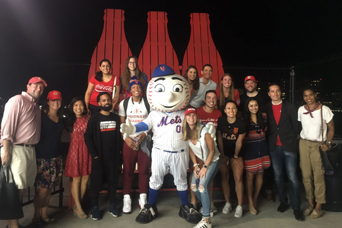 Our friends at Coca-Cola in NYC for took local Scholars and alumni to a Mets game!