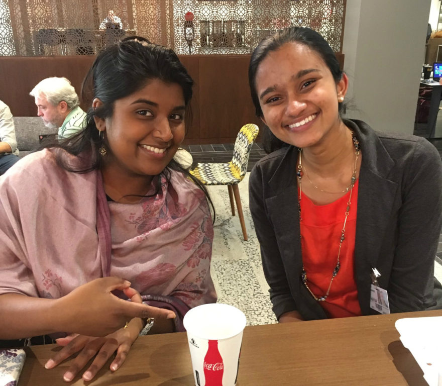 Sudha Meghan (2006) and Anjali Fernandes (2013) visited Coca-Cola.  They had never met but instantly connected over their love for computer science.  When we were discussing the amazing Coke Scholars network and our new Coke Scholars Connect platform, Sudha said, “Whenever I travel, I look up Coca-Cola Scholars like I look up Embassies." Now THAT is a plug for why you want to stay involved!