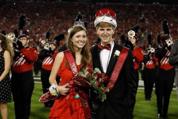 Maddie Dill (2014) was named Homecoming Queen at the University of Georgia.