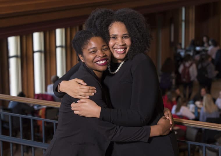 Camille Borders (2014, right) was named a Rhodes Scholar! Camille is a senior at Washington University in St. Louis.
