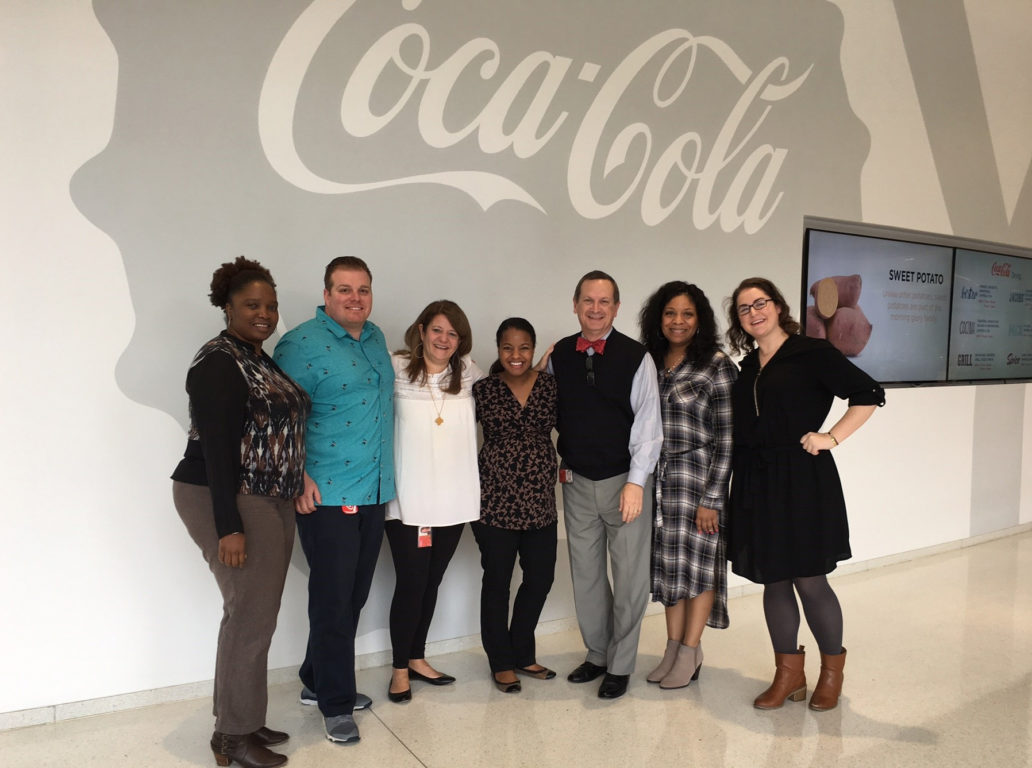 Erica Tuggle (2001) had lunch with the CCSF team.