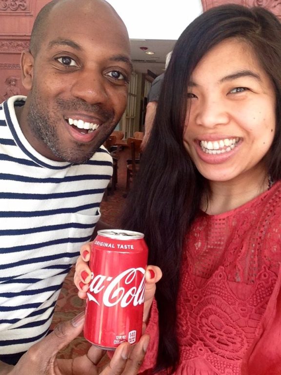 Ishan Johnson (2001) and Athena Lao (2008) shared a Coca-Cola at the Chicago History Museum, where Ishan works. Athena said, “Ishan gives the best tours so be sure to stop by next time you’re in Chicago!”