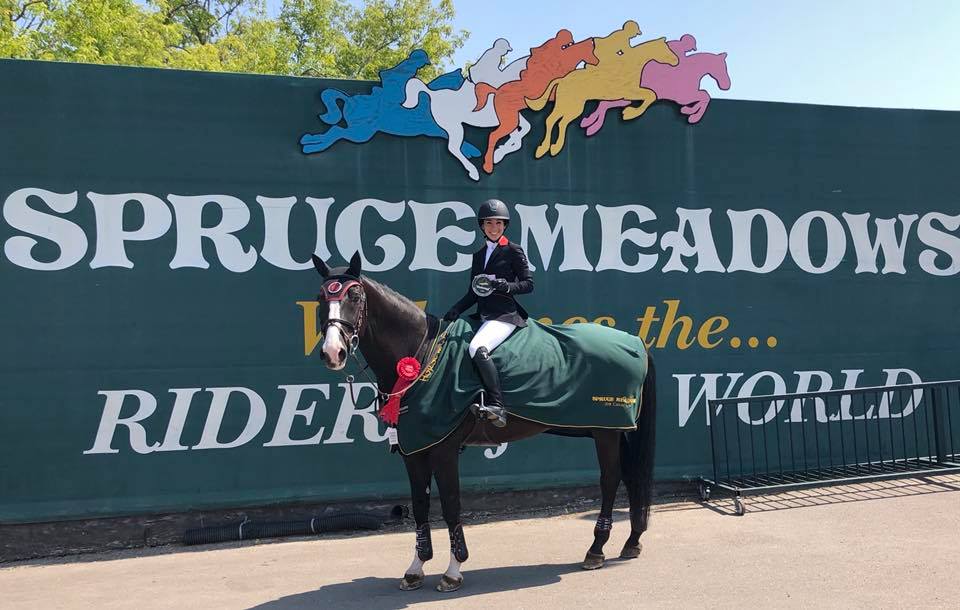 Michaella Gallina (2006) and Blitz won Champion at the National Show at Spruce Meadows in Calgary, Alberta. The two competed against professional and amateur riders and horses from all over the world. 