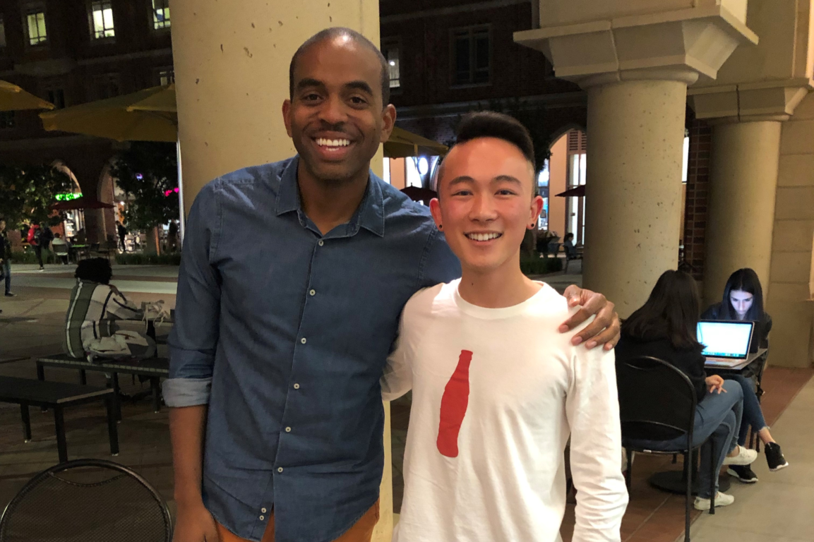 Albert Lawrence (2003) and Justin Kawaguchi (2017) got together in Los Angeles to discuss Justin's goals for the year. Albert is Justin’s coach through the Coke Scholars Coaching Program in partnership with the Center for Creative Leadership. 