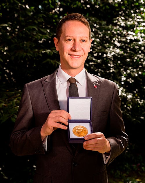 In December 2017, Seth Shelden (1994) joined his fellow campaigners in Oslo, Norway, when their team, the International Campaign to Abolish Nuclear Weapons, or ICAN, was awarded the Nobel Peace Prize. ICAN is a coalition of non-governmental organizations, in more than 100 countries, seeking to promote the Treaty on the Prohibition of Nuclear Weapons. Today, Seth continues to serve as the United Nations Liaison for ICAN in New York, in addition to teaching and practicing law, and performing in music and arts. Learn more about Seth in this recent feature by the University of North Carolina.